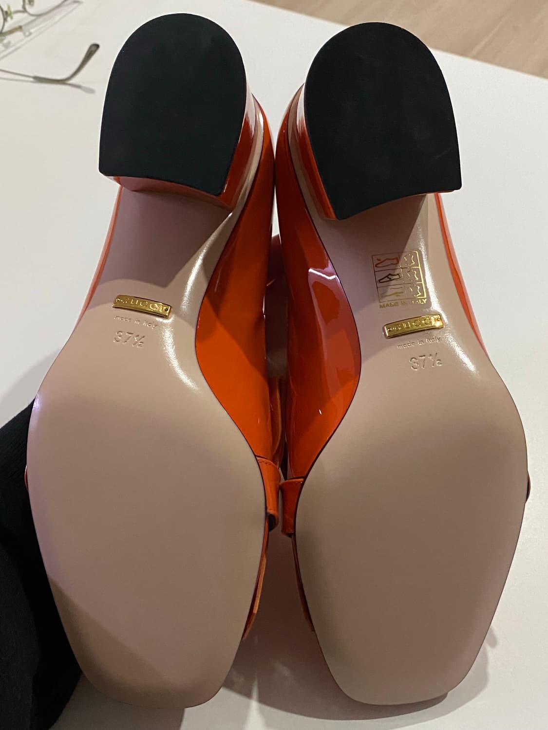 구찌 페이던트 마몬트 오렌지 펌프스 37.5(245 새상품) 상품이미지2