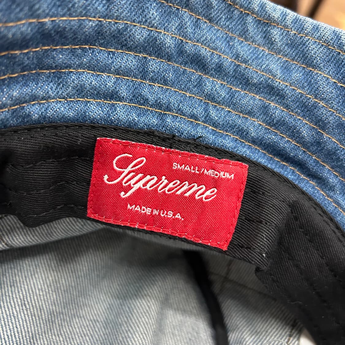 Supreme 18fw Denim Bucket Hat 상품이미지5