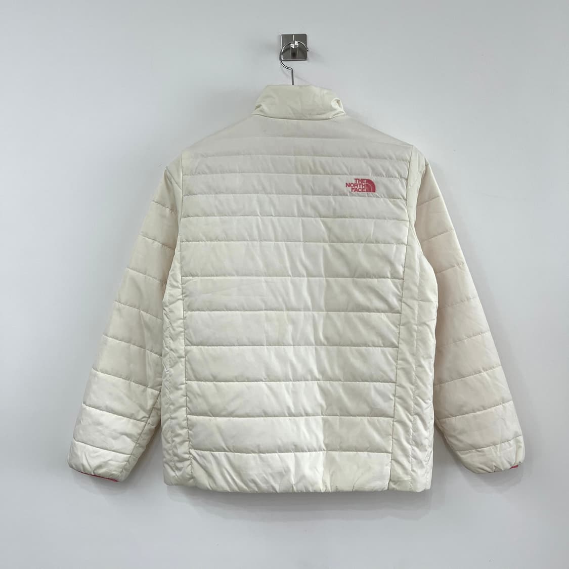 노스페이스 리버시블 딸기우유 아이보리 양면 경량 패딩 상품이미지4