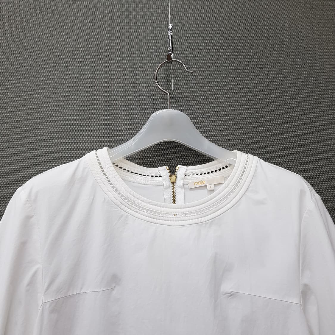 마쥬 Maje 백지퍼 디테일 7부 블라우스 1사이즈 상품이미지2