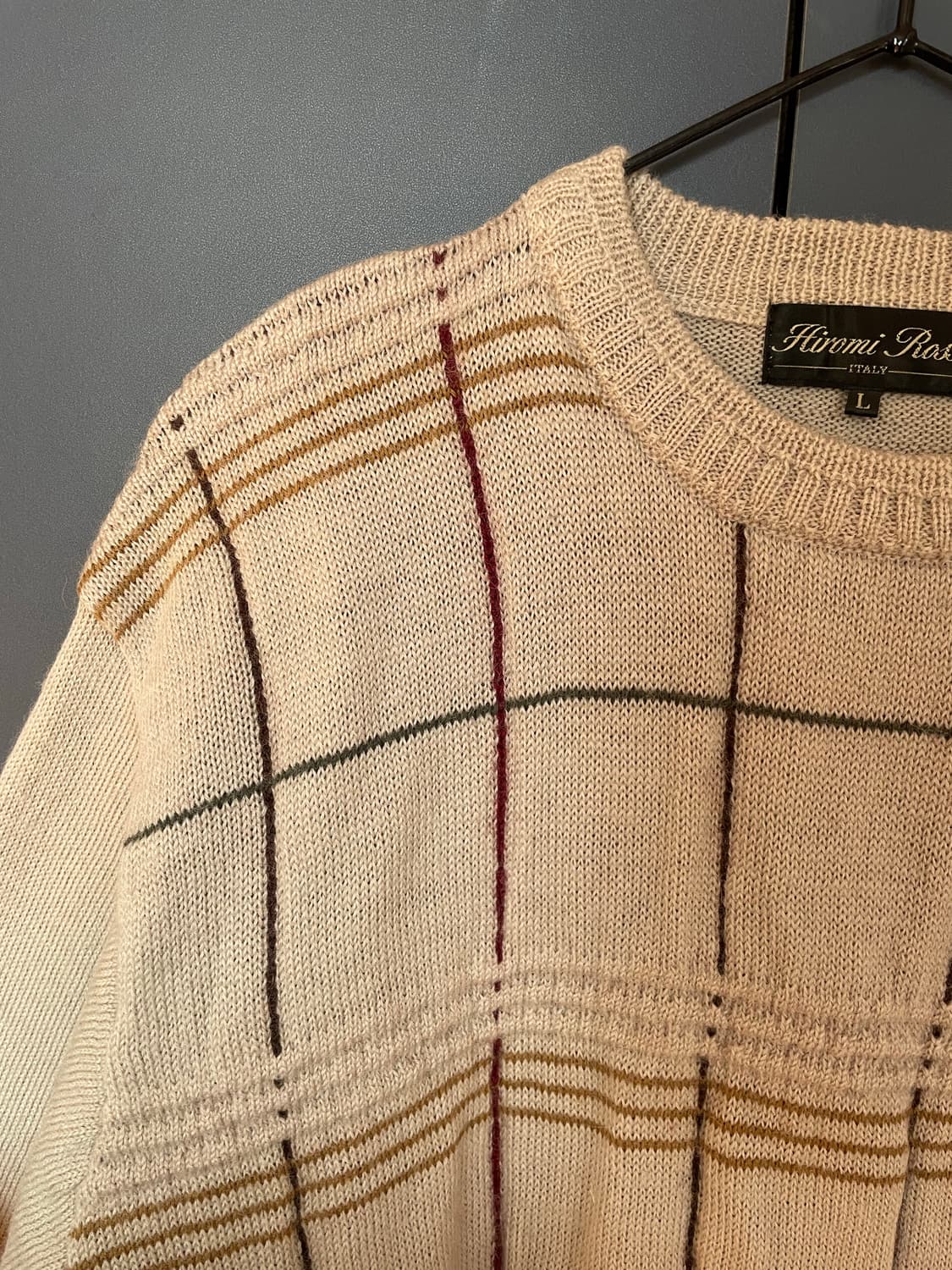 Hiromi Rossi 모100 뮤트 너디 오트밀 니트 상품이미지1