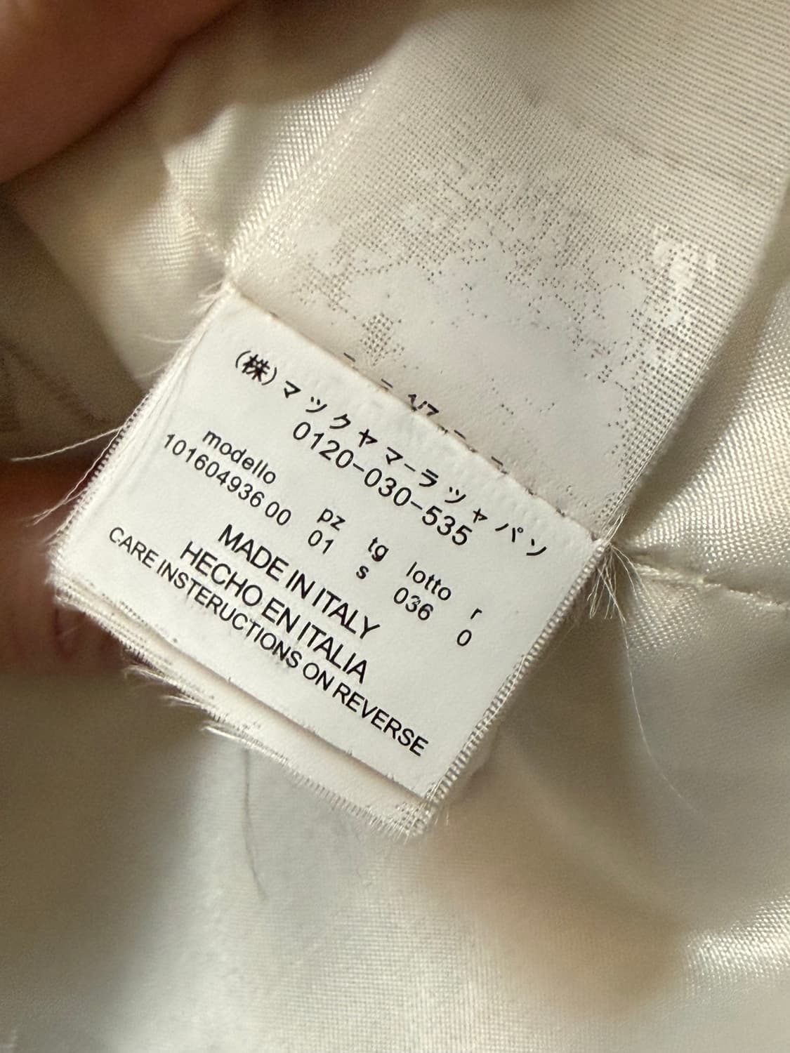 막스마라 테디베어 코트 아이보리S 상품이미지10