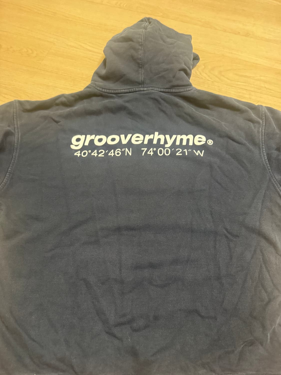  그루브라임 NYC LOCATION HOOD T-SHIRTS (Navy) 상품이미지2