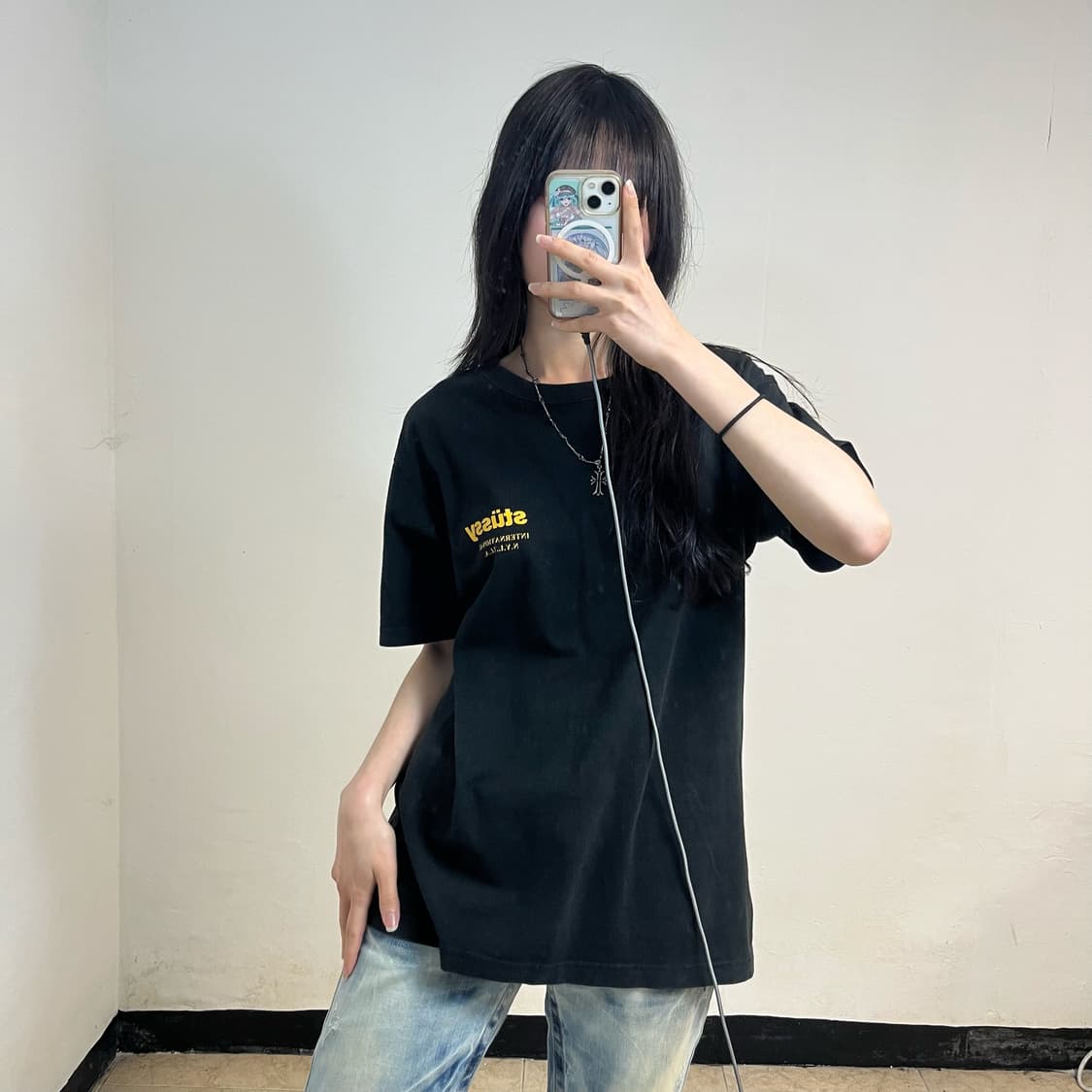 Stussy wind flower t-shirt 상품이미지1