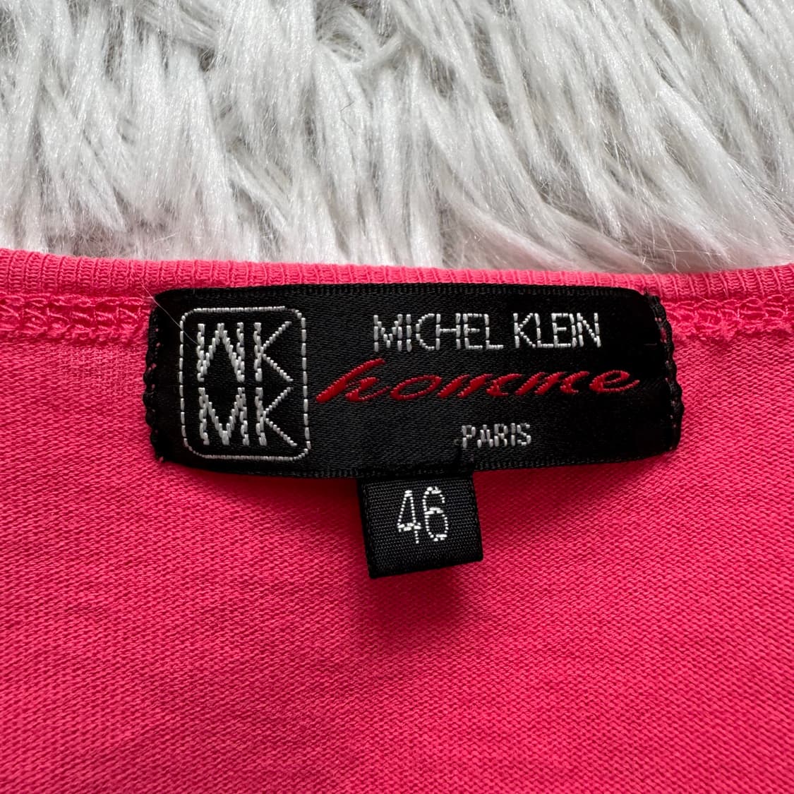 MICHEL KLEIN 일본빈티지 y2k 슬림핏 반팔 미쉘클랑 XL 46 상품이미지4