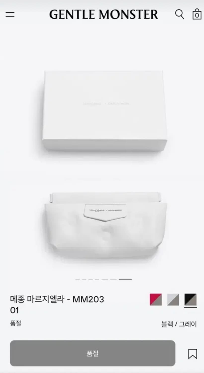 마르지에라 젠틀몬스터 mm203-01 상품이미지6