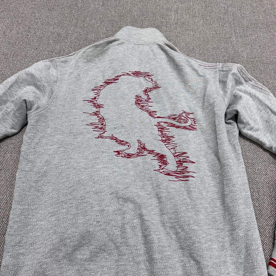 오니츠카타이거 빅로고 코튼 스웻집업(XL) 상품이미지9