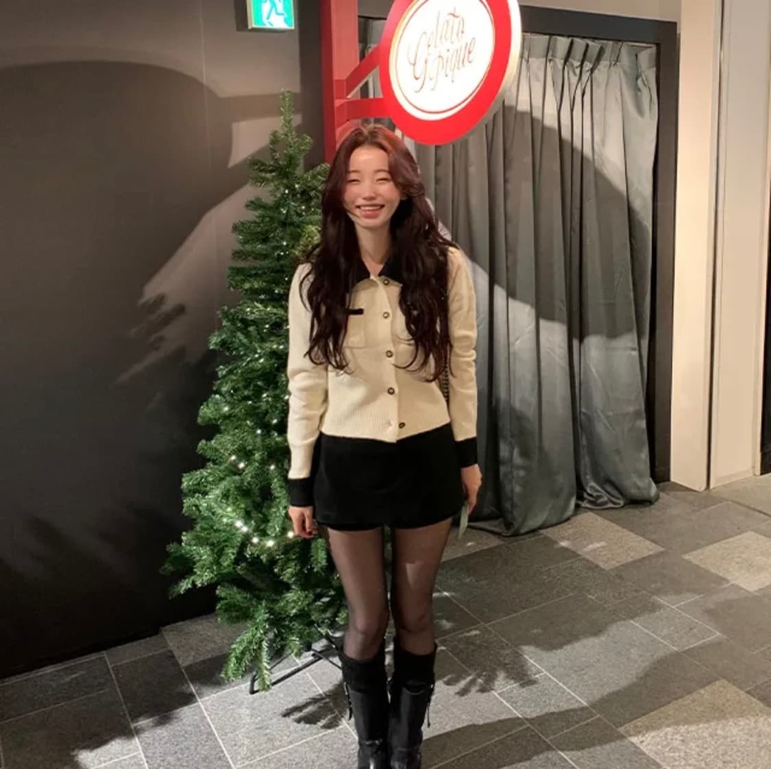 [영앤리치]골드버튼 트위드 - cd 상품이미지3