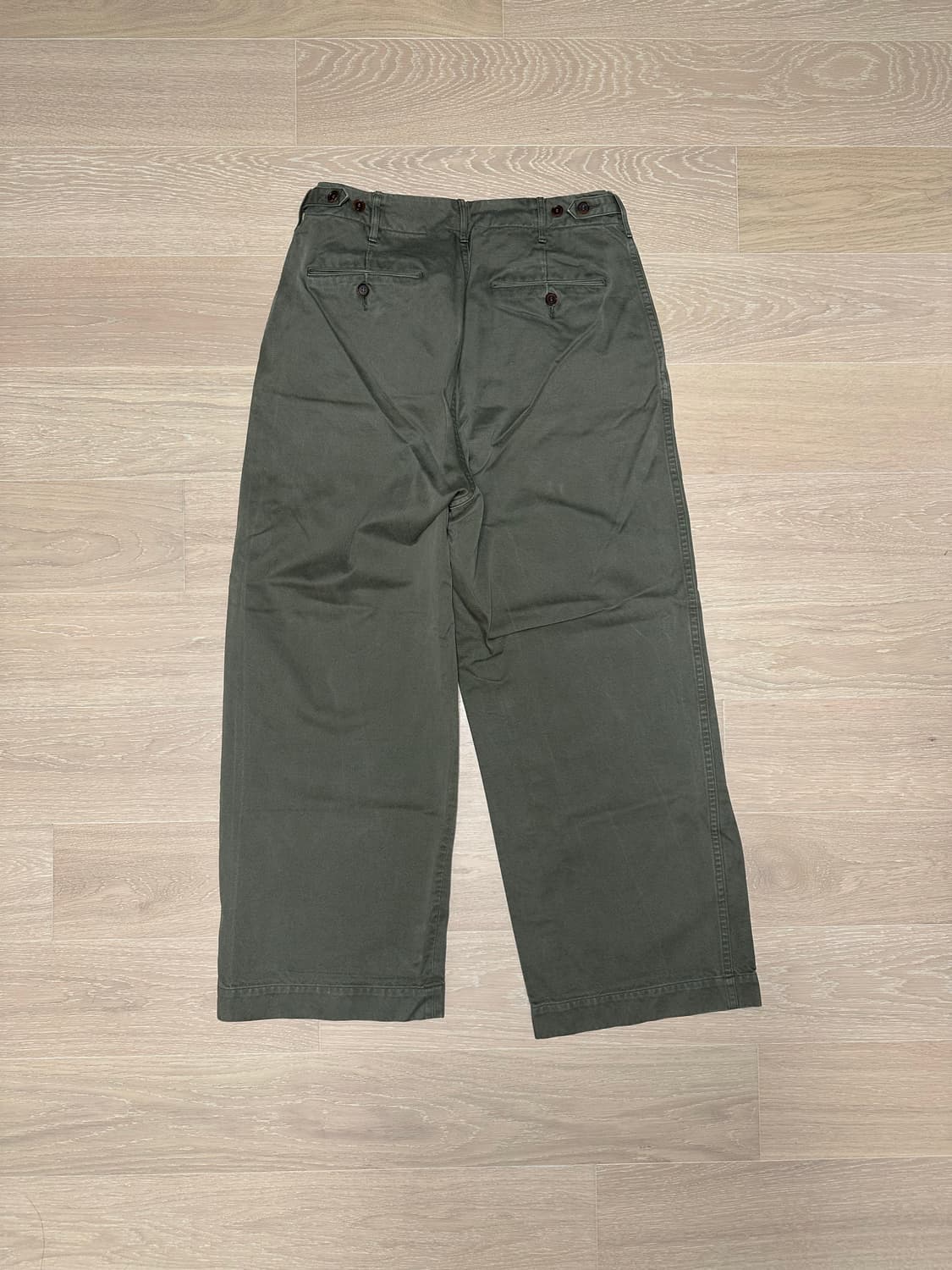 오라리 AURALEE 면바지 올리브 4사이즈 상품이미지2