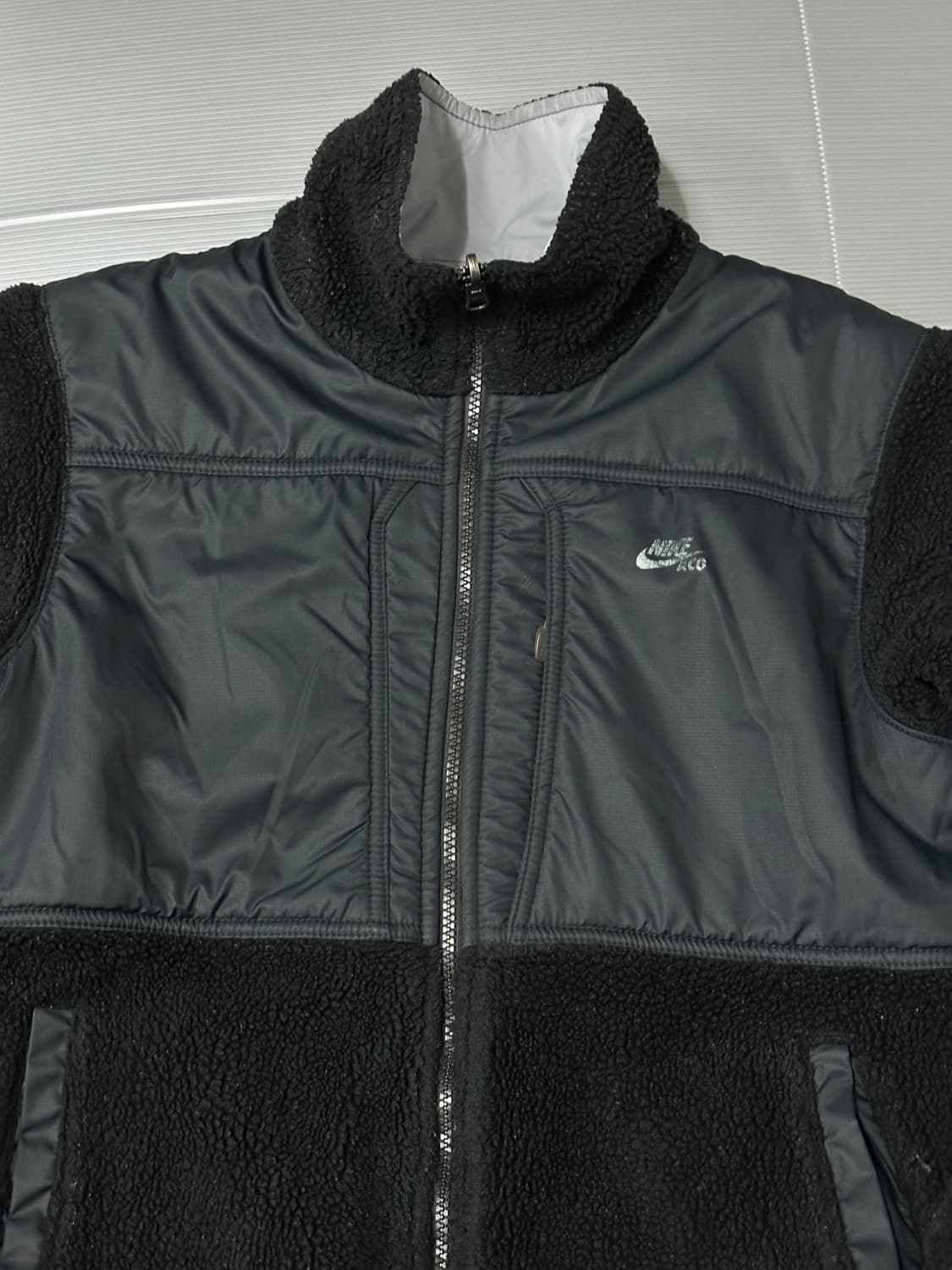 나이키 ACG 리버시블 후리스 자켓 블랙 그레이 95 상품이미지6