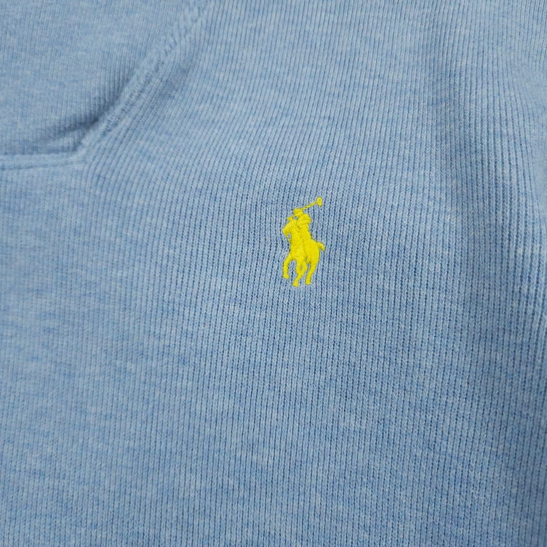 S(90) 폴로 랄프로렌 숄더넥 코튼 니트 스카이블루 상품이미지3