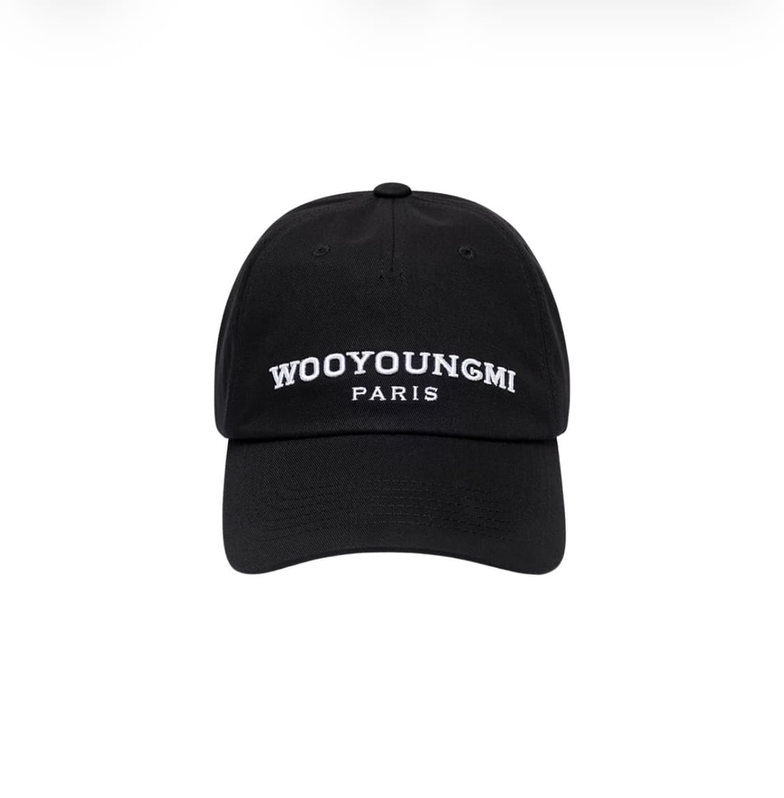 우영미 엠브로이드 볼캡 블랙 상품이미지1