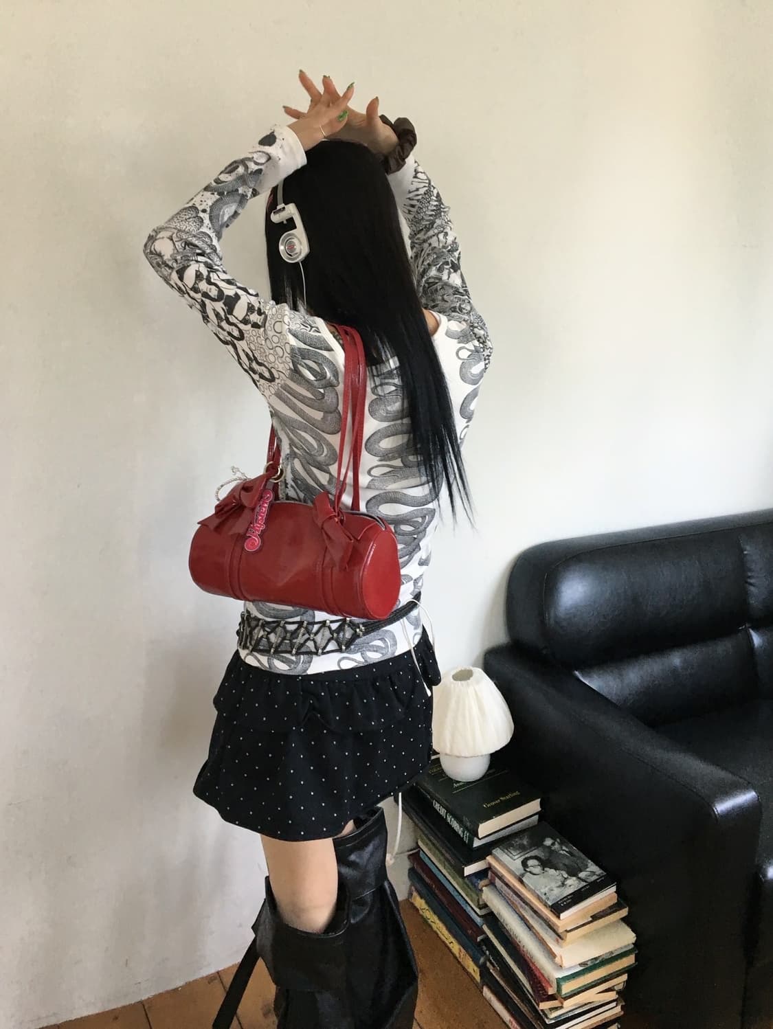 히스테릭 글래머 스네이크 롱슬리브 상품이미지1