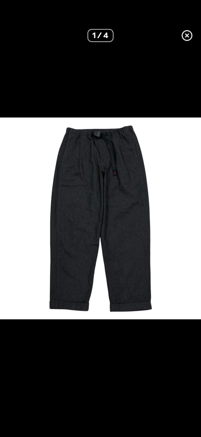 그라미치 벨트 울 테이퍼드 팬츠 M 상품이미지2