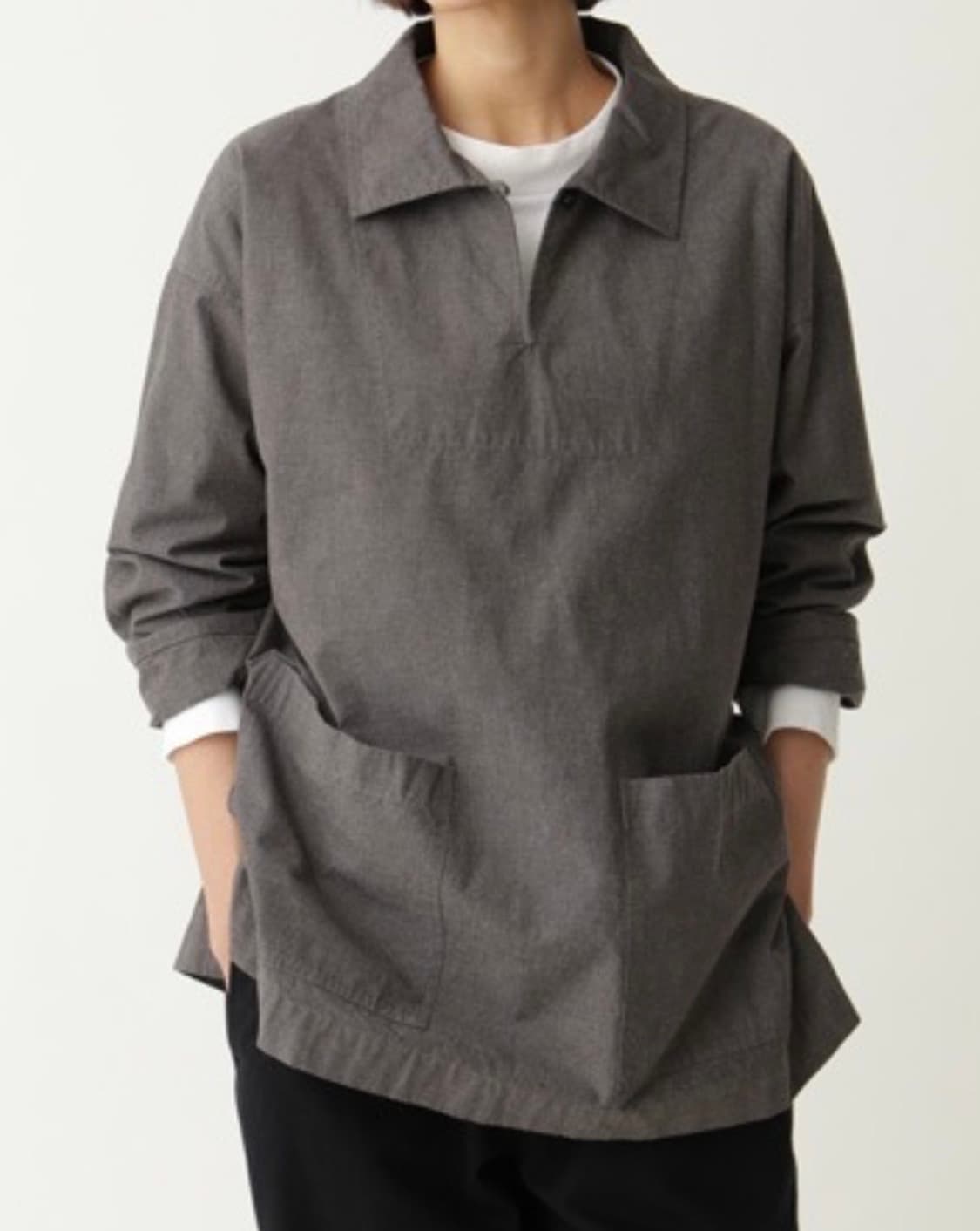 마가렛호웰 mhl 멜란지 코튼 샴브레이 셔츠 상품이미지3