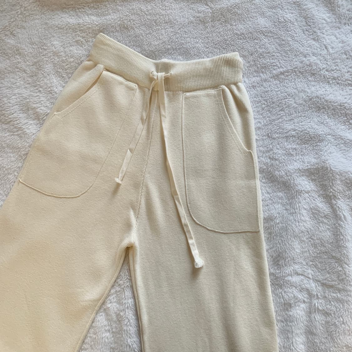 아웃포켓 세미 와이드 니트 팬츠 상품이미지3