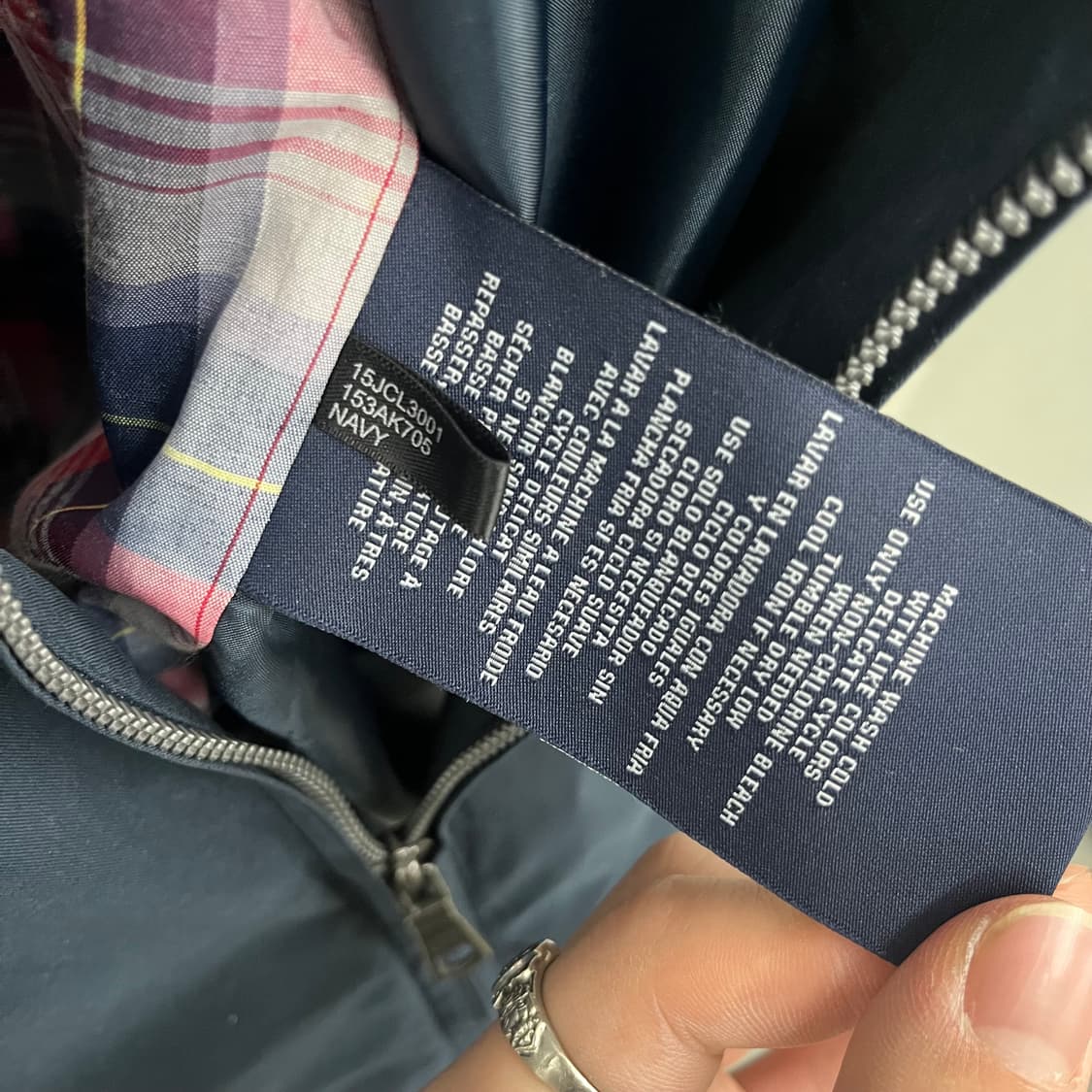 타미힐피거 네이비 블루종 자켓 남XL 상품이미지9