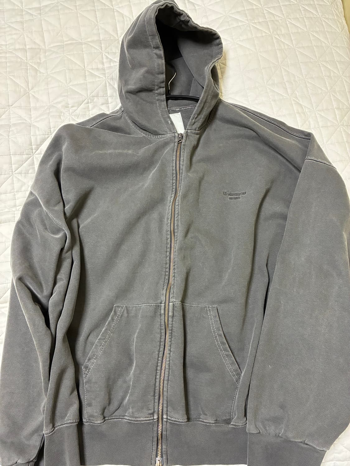 언더마이카 무.11 후드집업 그레이 상품이미지3