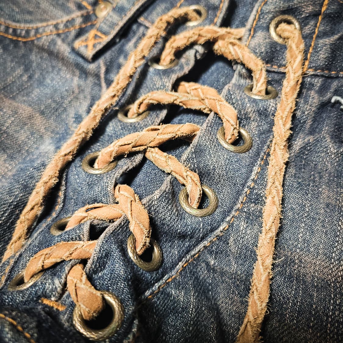 IF SIX WAS NINE Lace Up Flare Denim PT1 상품이미지2