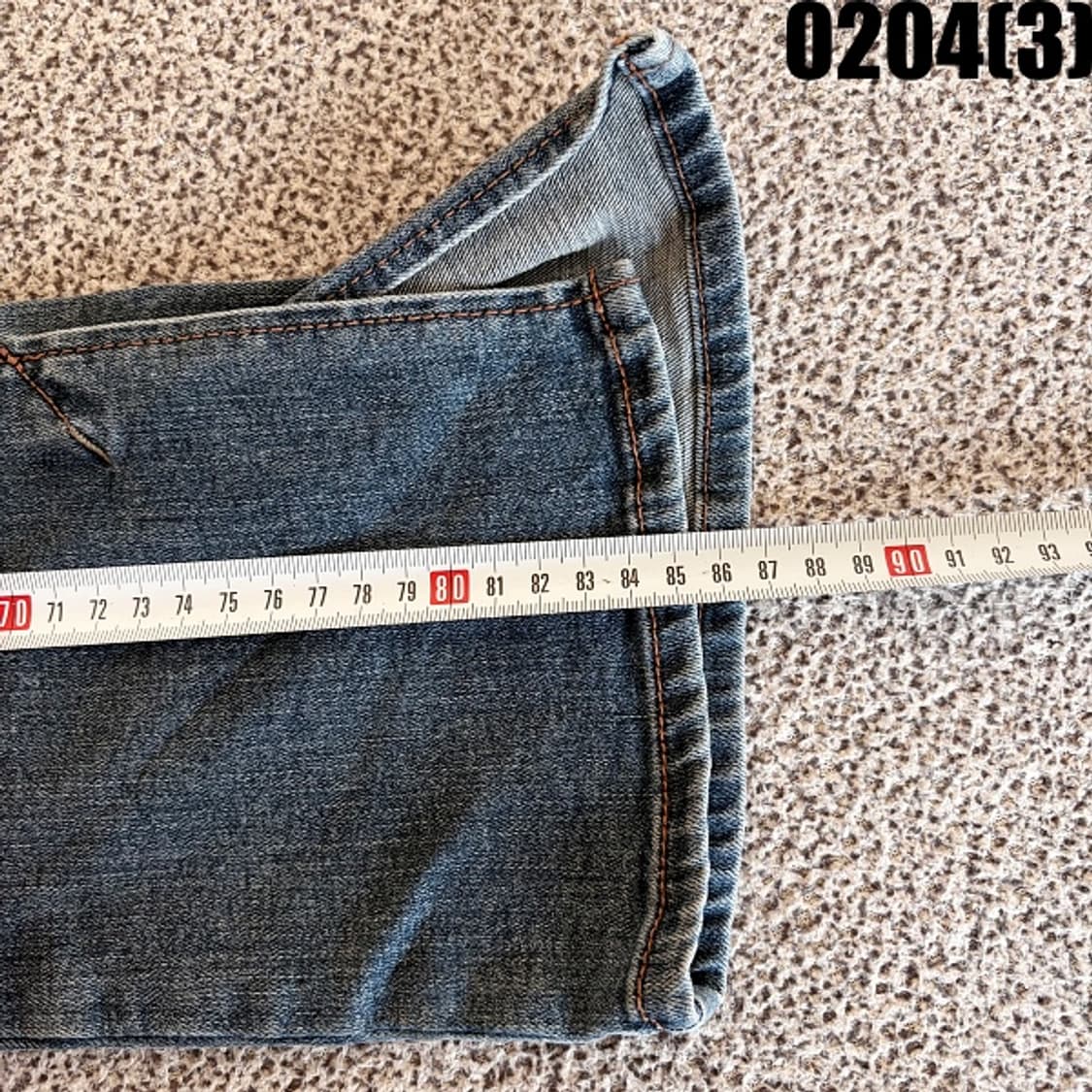 [61(25)] 게스 여성 부츠컷 절개 디테일 데님 팬츠 0204(3) 상품이미지10