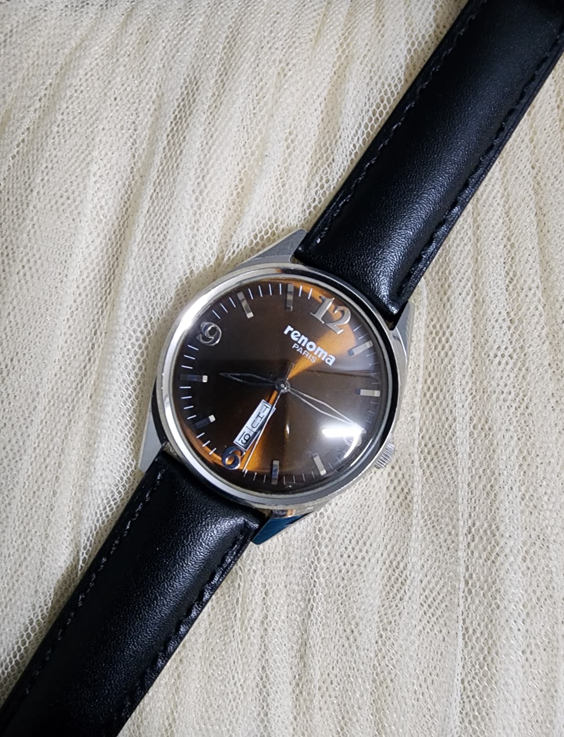 레노마 쿼츠 가죽 손목시계 상품이미지2