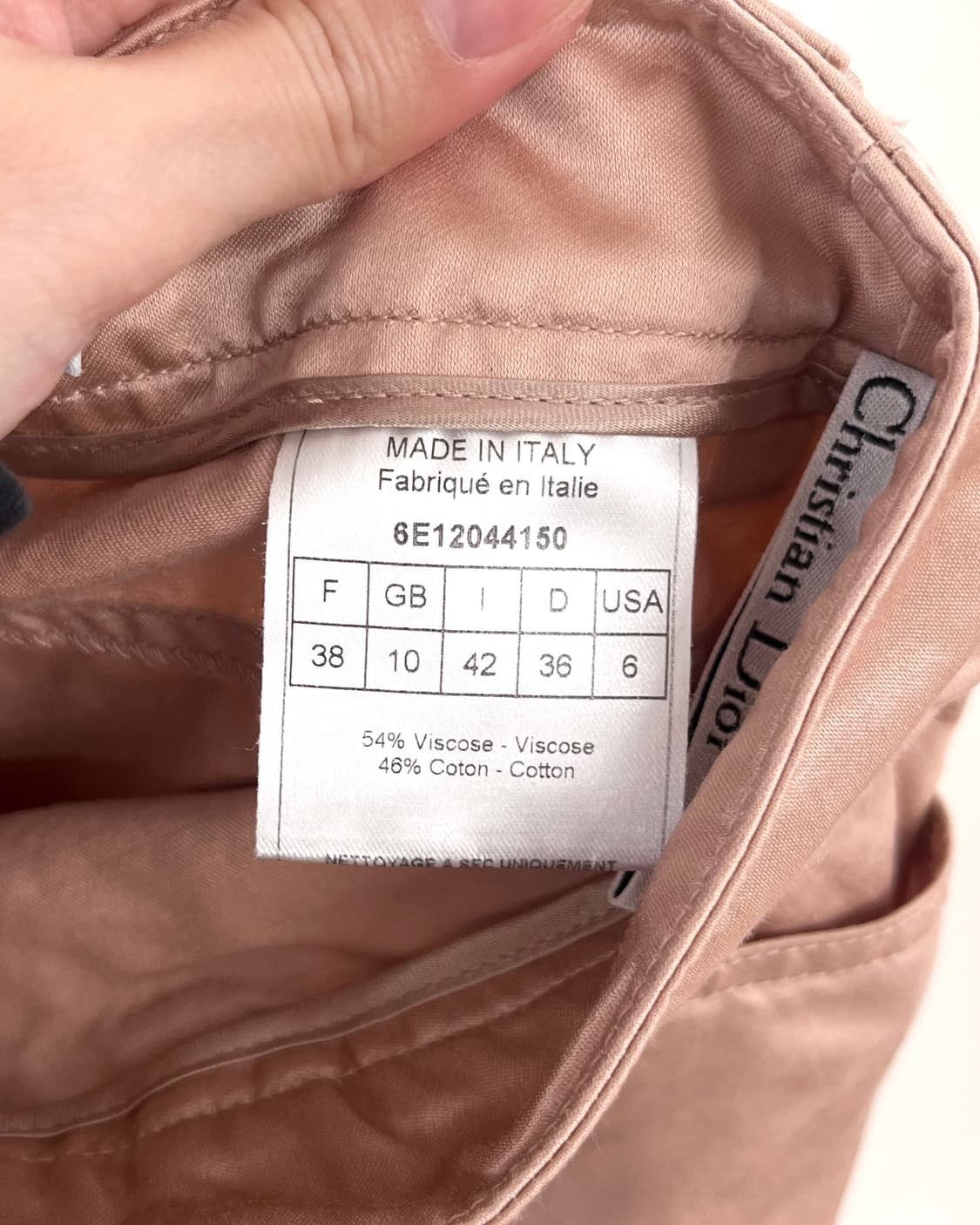 크리스찬 디올 핑크 새틴 카프리 팬츠 상품이미지8