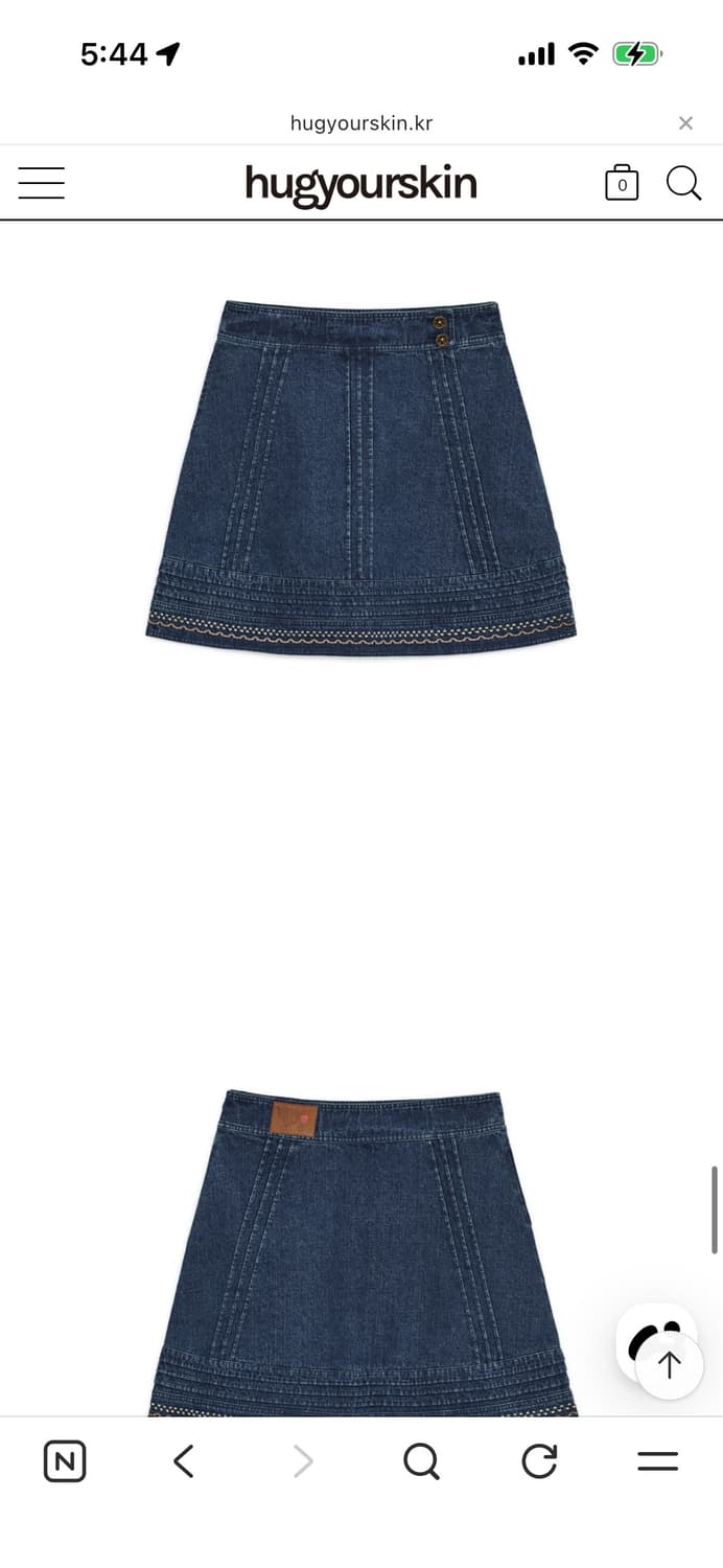 허그유어스킨 Denim midi skirt 상품이미지5