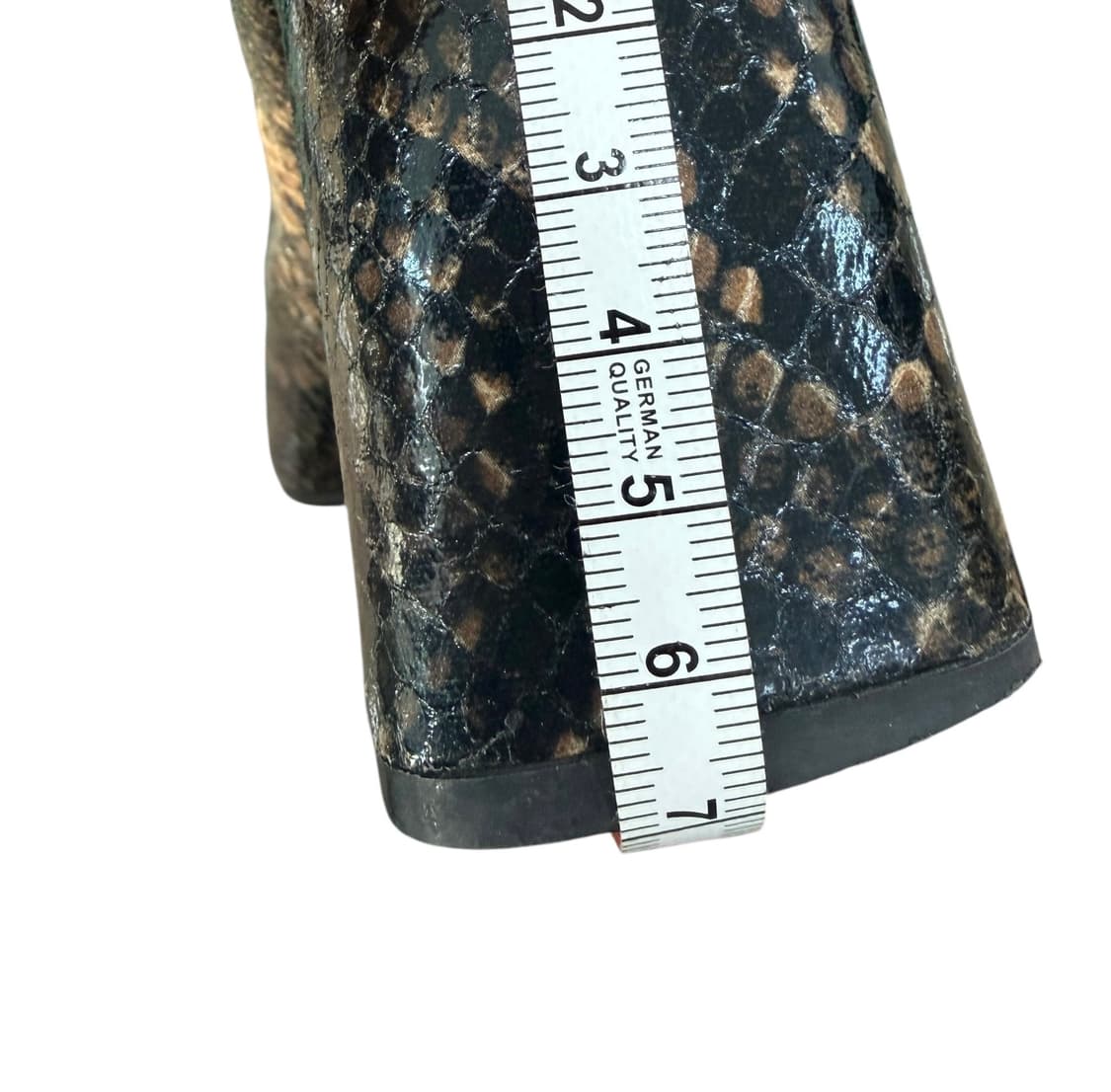 235/ 미사용급 자라 뱀피 무늬 앵클 부츠 상품이미지9