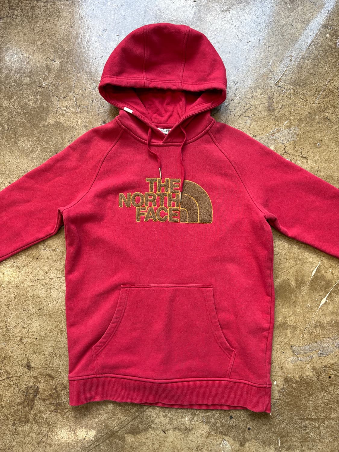 노스페이스 레드 부클 자수 빈티지 후디 상품이미지2