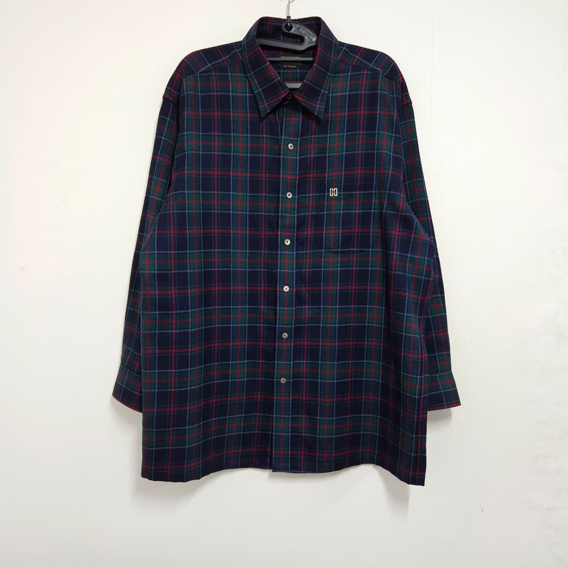 105 닥스 블랙와치 울 체크셔츠 (소매수선) 상품이미지2