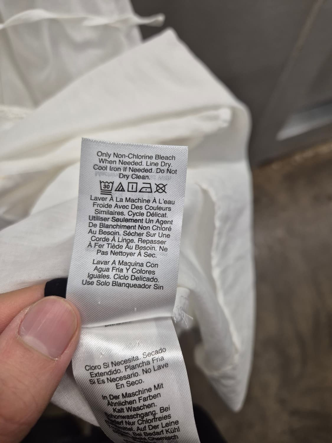 DKNY 화이트 롱 원피스 XS 상품이미지6