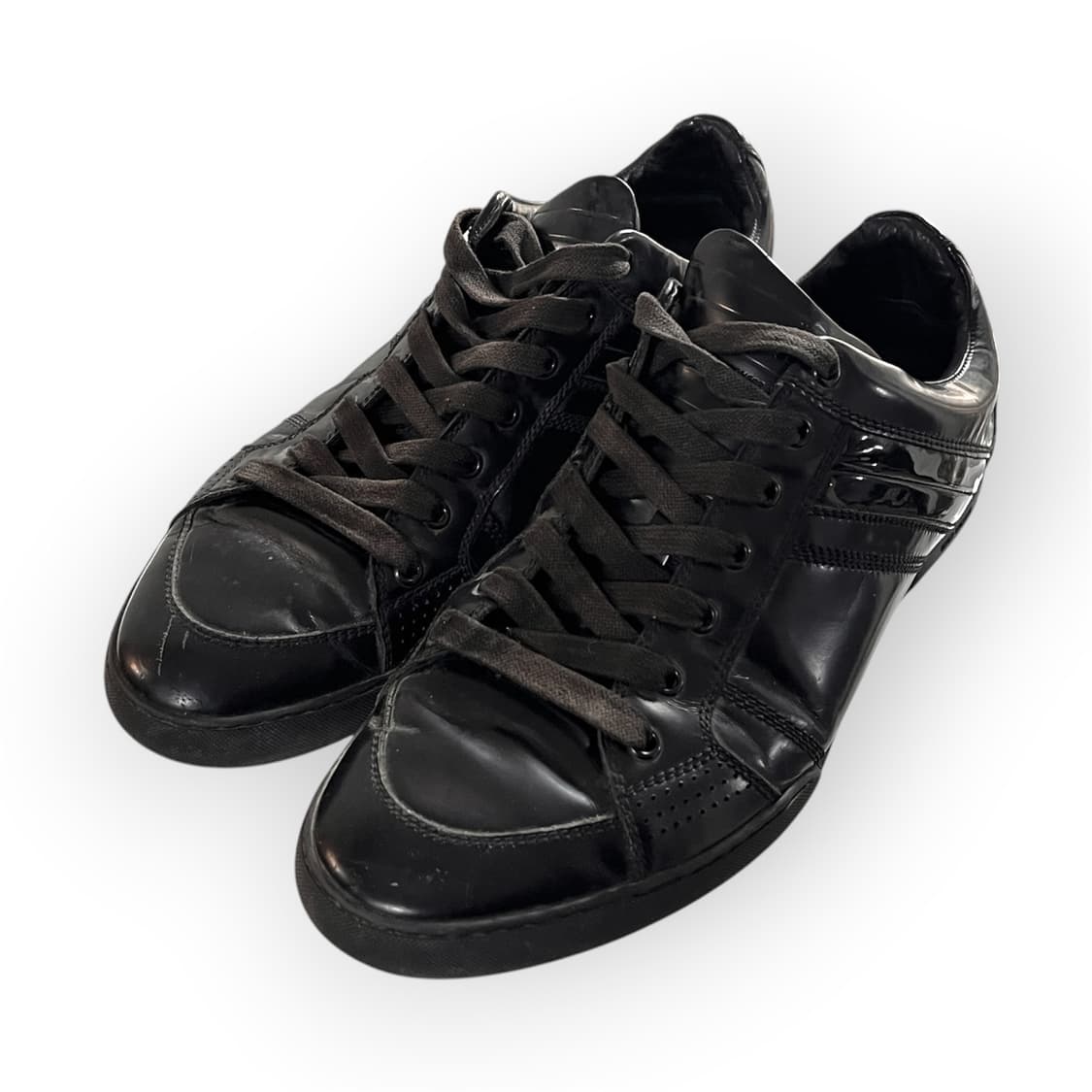 [280] 디올 옴므 B18 블랙 레더 스니커즈 상품이미지1