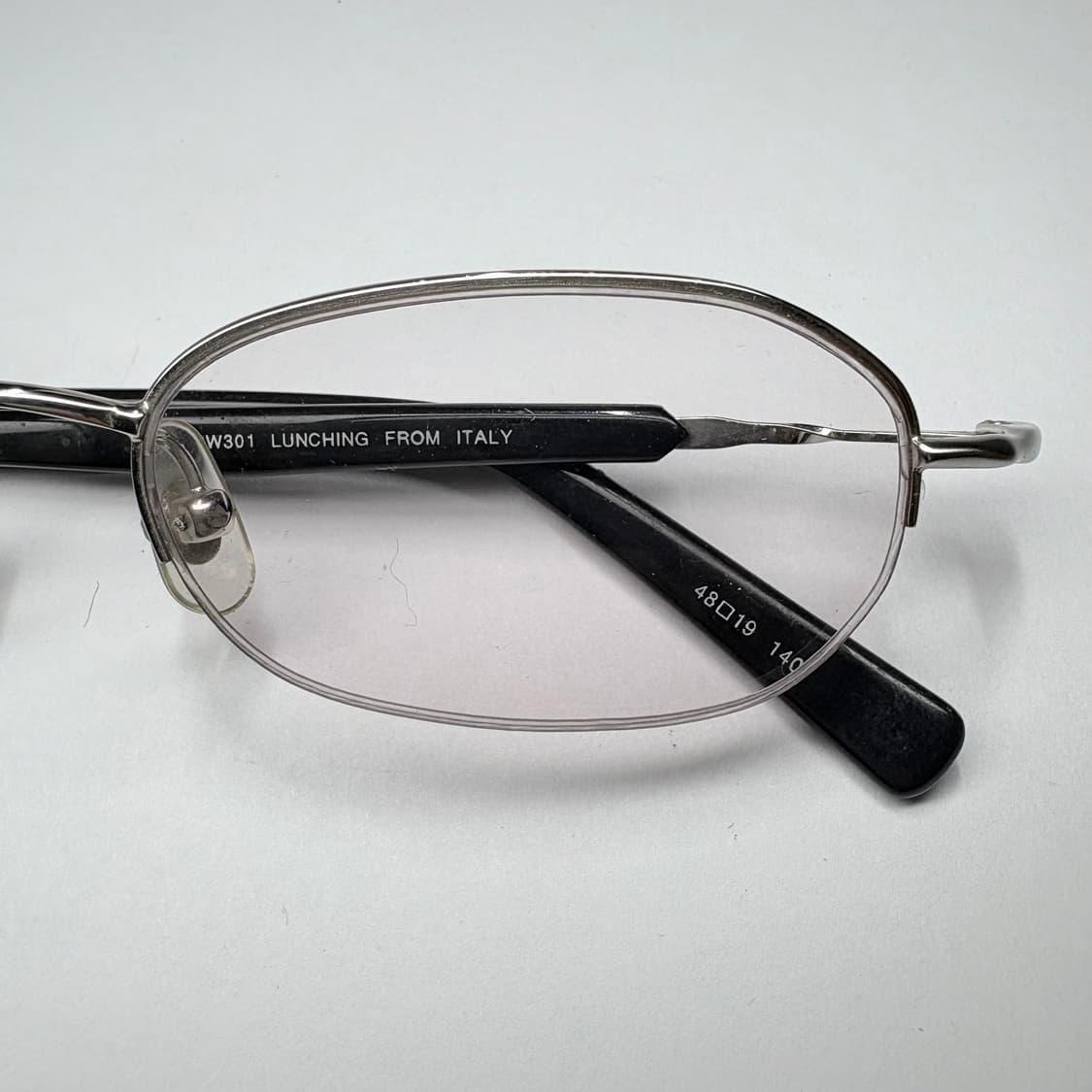 빈티지 안경(하프림 보라색 렌즈 장착) 상품이미지2