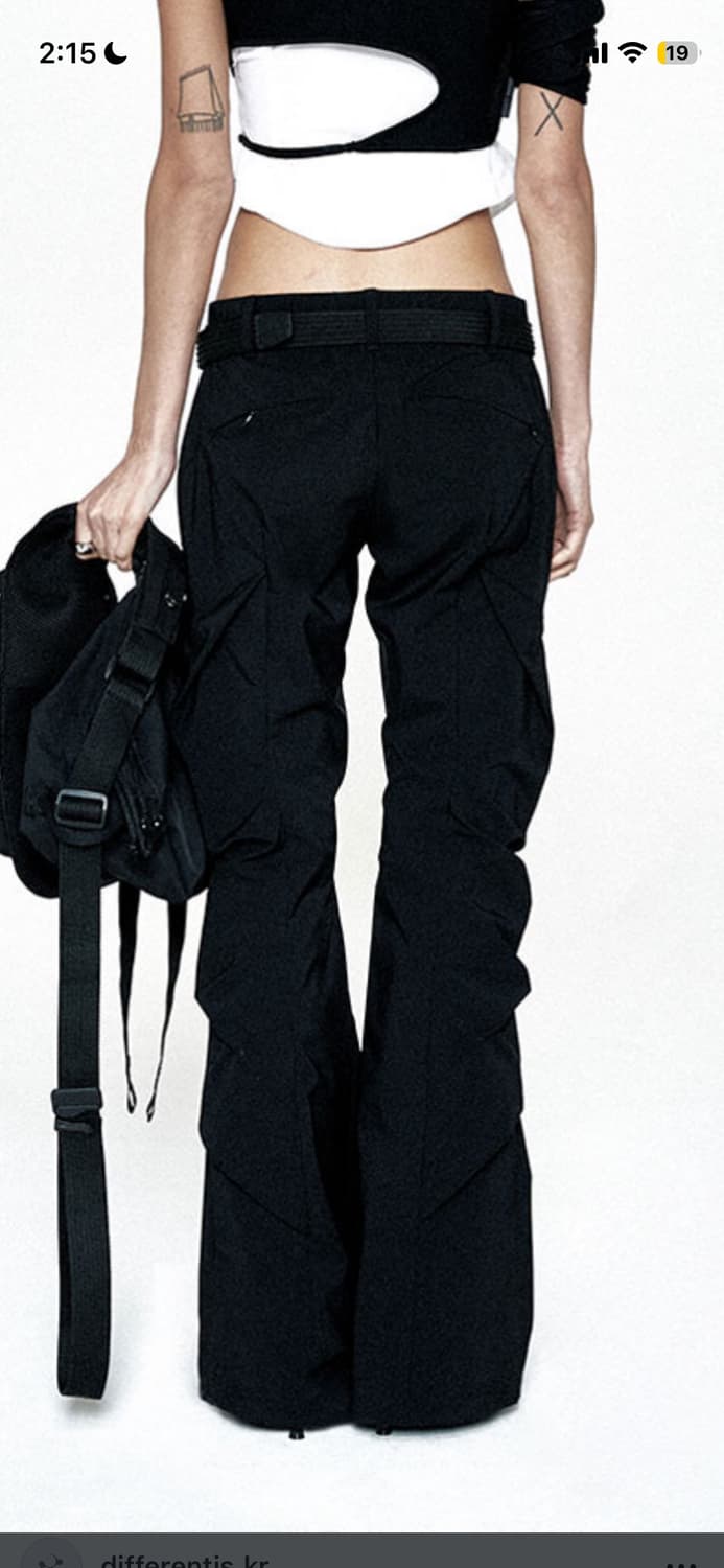 디퍼런티스 크럼블팬츠 블랙 2사이즈 상품이미지3