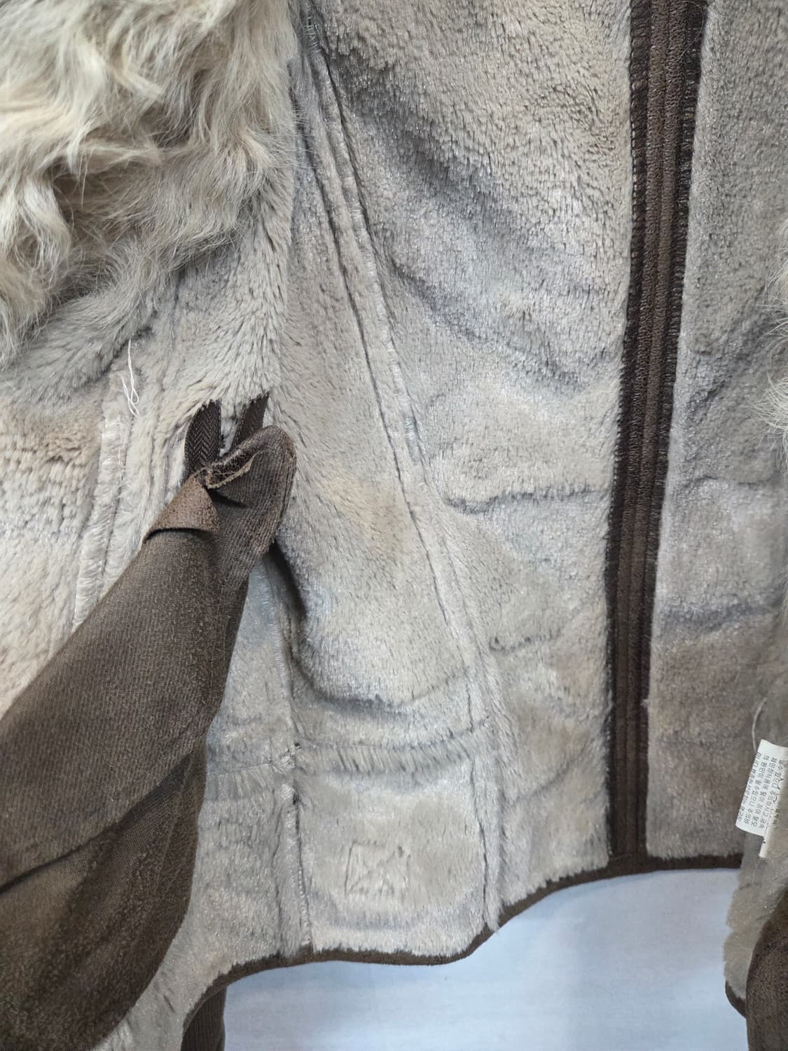 지오송지오 양털 퍼 안감밍크 무스탕 자켓 66 상품이미지5