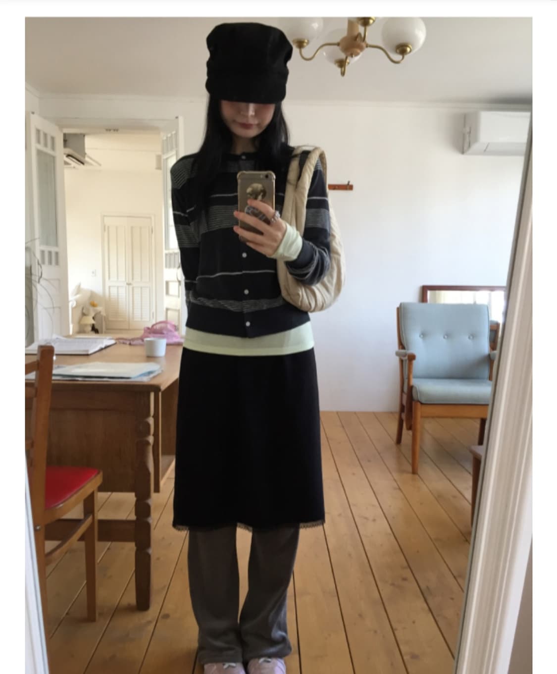 하우유 베오 슬림 컬러 베이직 긴팔티 상품이미지5