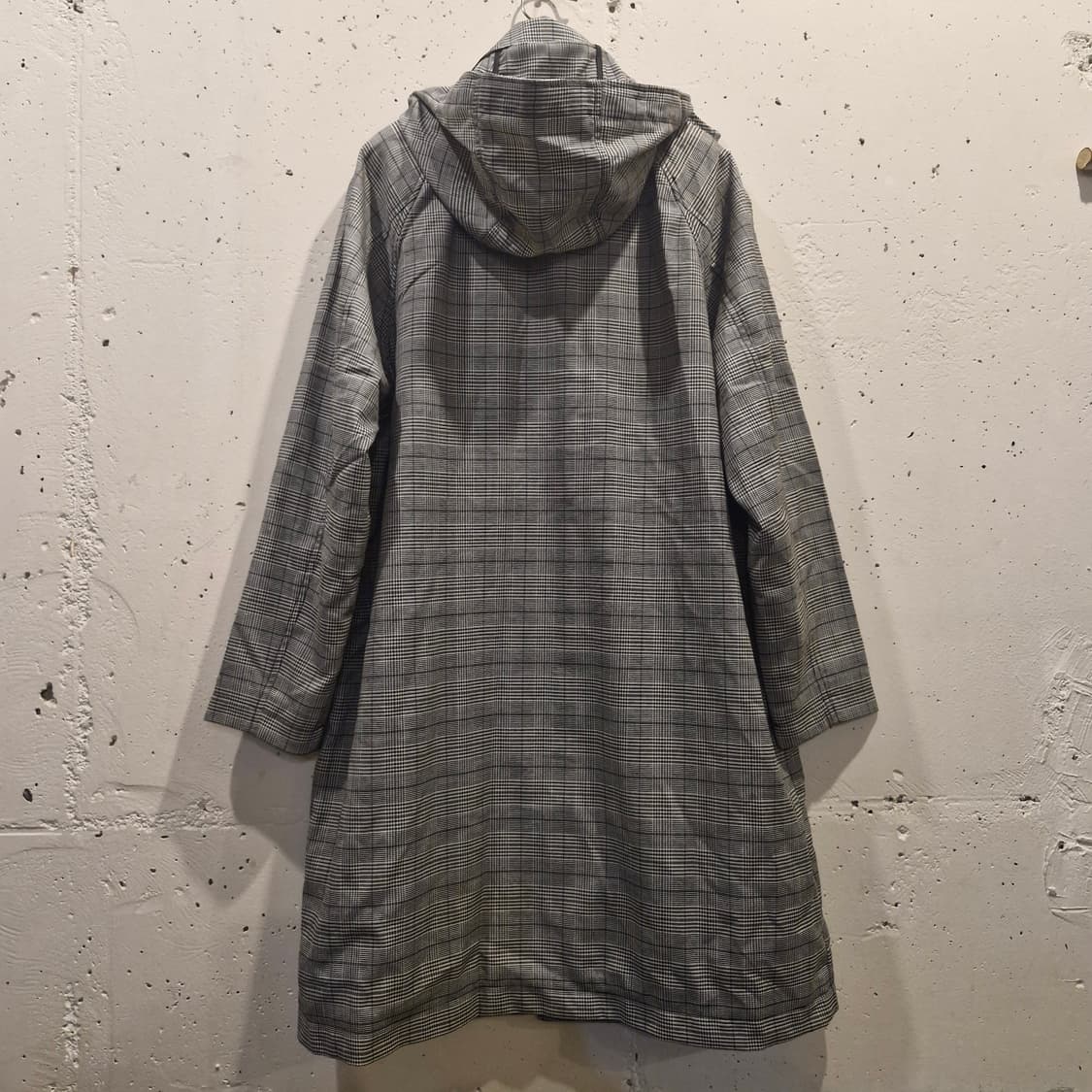 앤듀 체크 후드 사파리 코트 점퍼 XL~ 상품이미지6