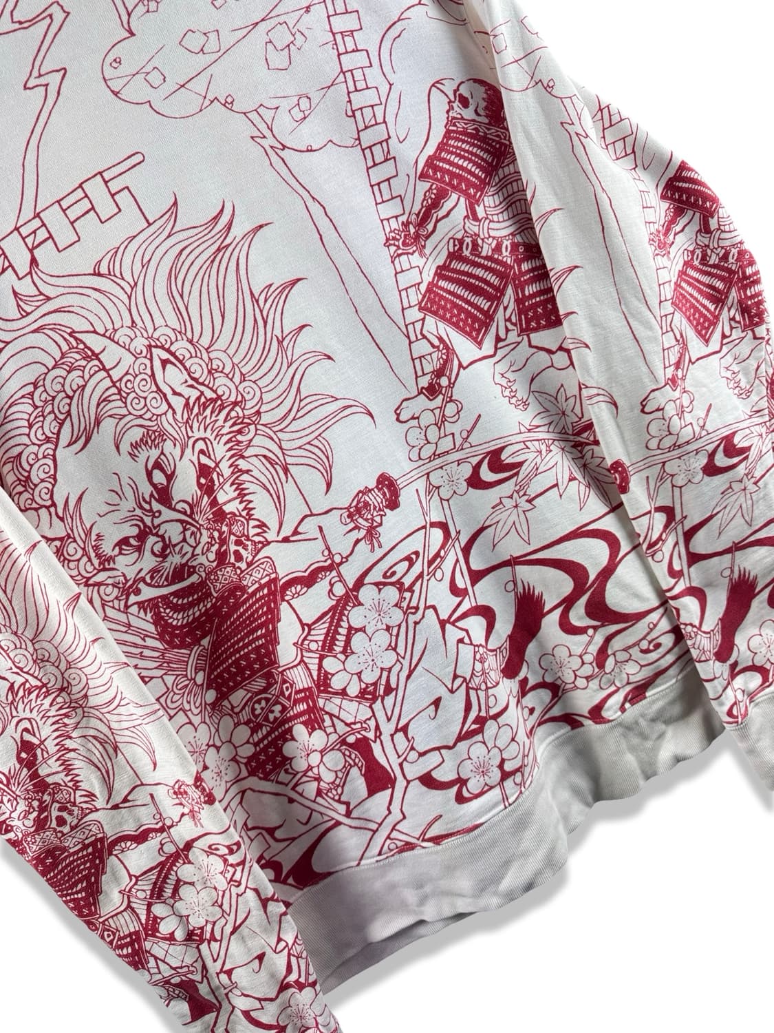 JPN 오리엔탈 스컬 사무라이 코튼집업2608 상품이미지3