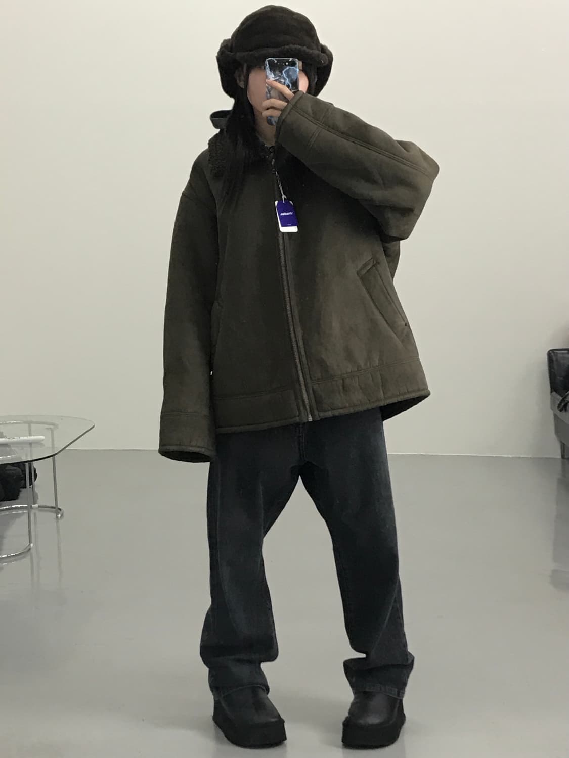  니코앤드 브라운 무스탕 재킷 상품이미지2