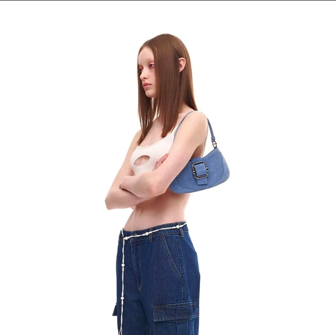 [새상품] 오소이 숄더 브로클 스몰 클라우드 소다 상품이미지5