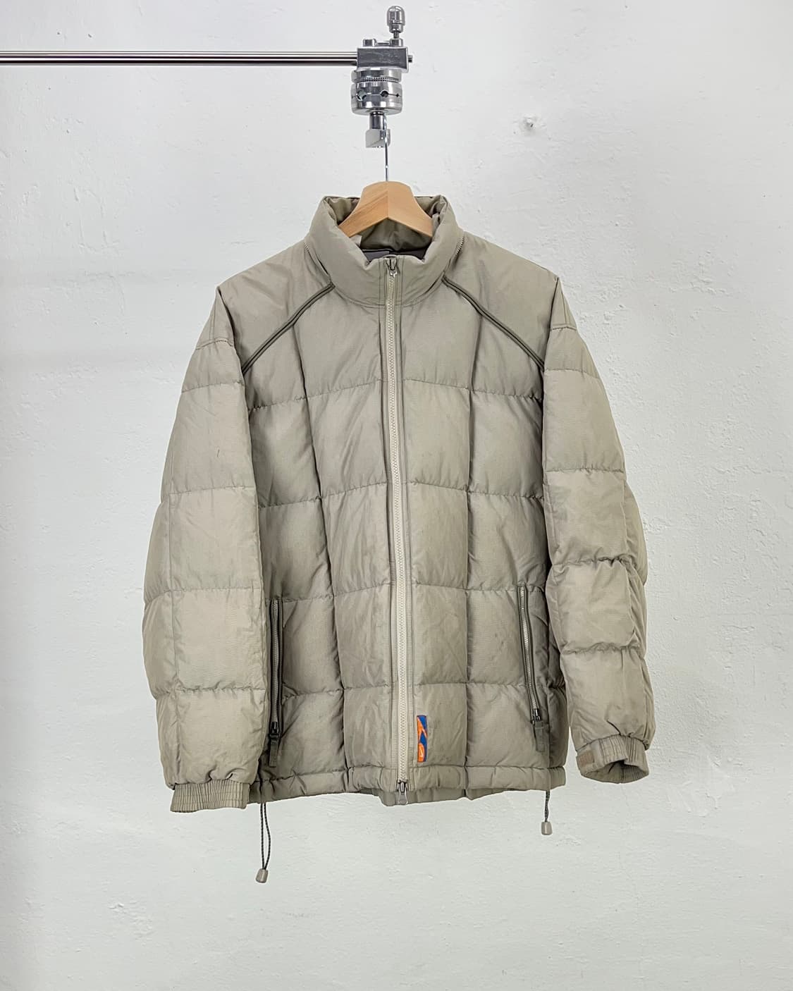 00s 나이키 라이트 그레이 덕다운 백 포켓 블록 패딩 상품이미지1