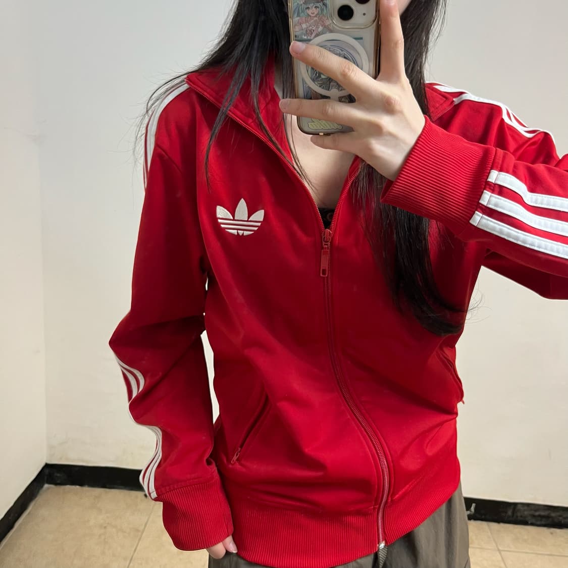 Adidas red Firebird jersey 상품이미지3
