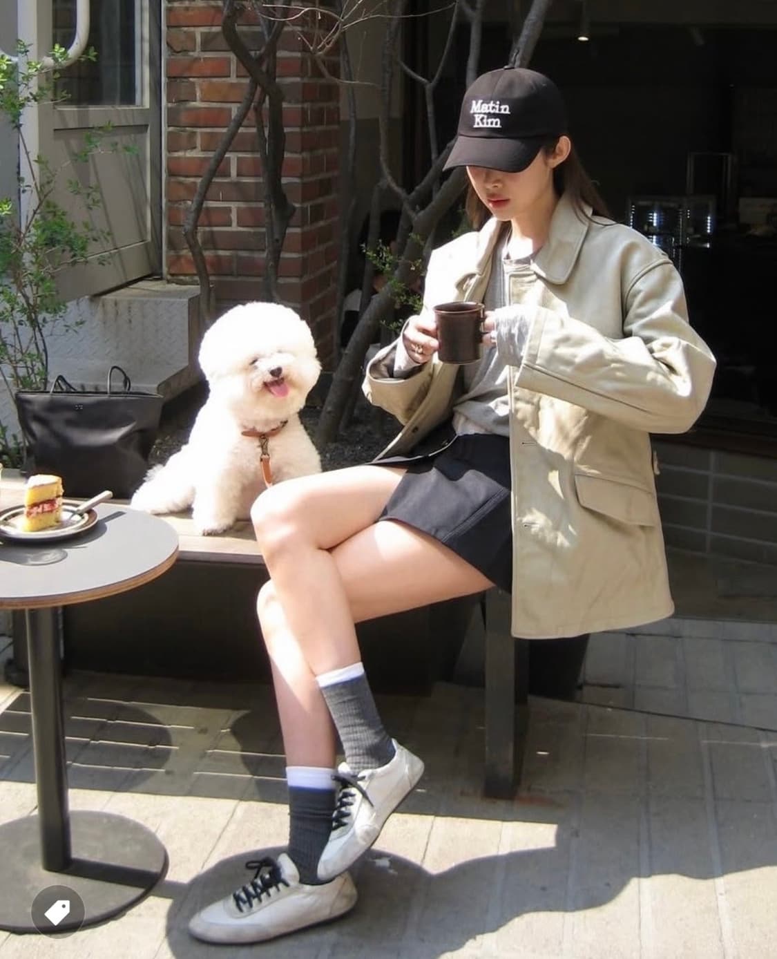 프라다 컬랩스 리나일론 스웨이드 아이보리 7.5 상품이미지7