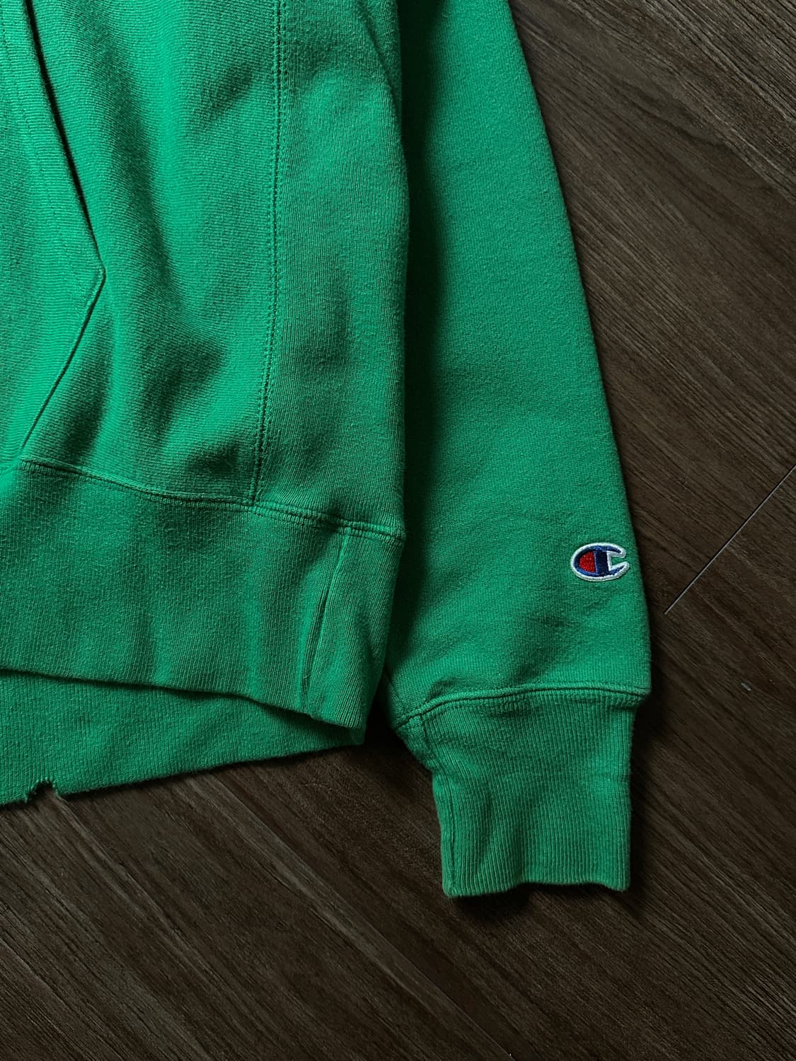 Champion Reverse Weave 정글 그린 오버 후드 상품이미지10
