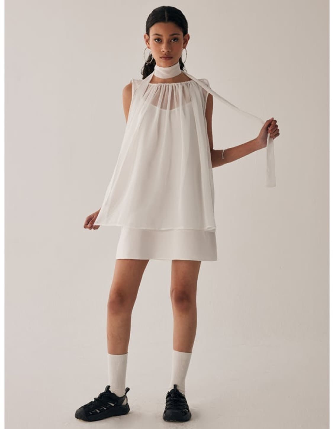 트리밍버드 24ss 원피스 Tie mini one piece 상품이미지2