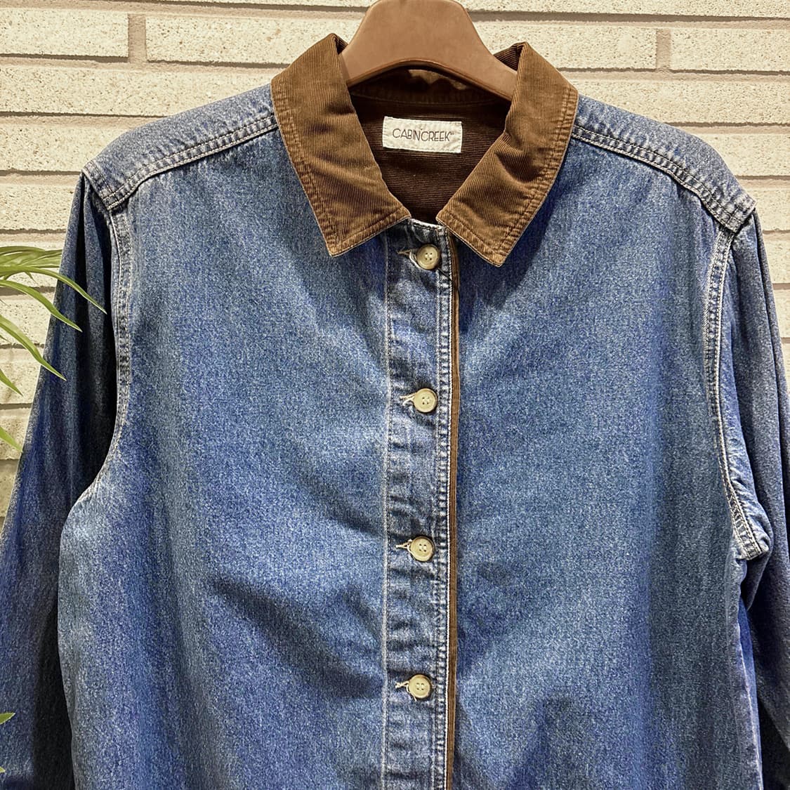 캐빈크릭 코듀로이 데님 워크자켓 2포켓 디테일 중 상품이미지4