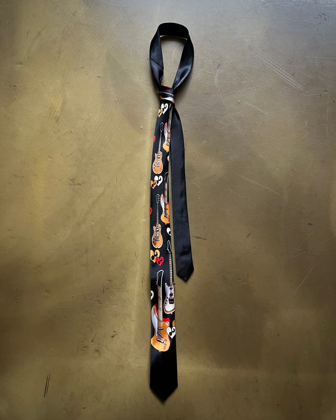 Japanese Vintage Guitar Graphic Necktie 상품이미지3