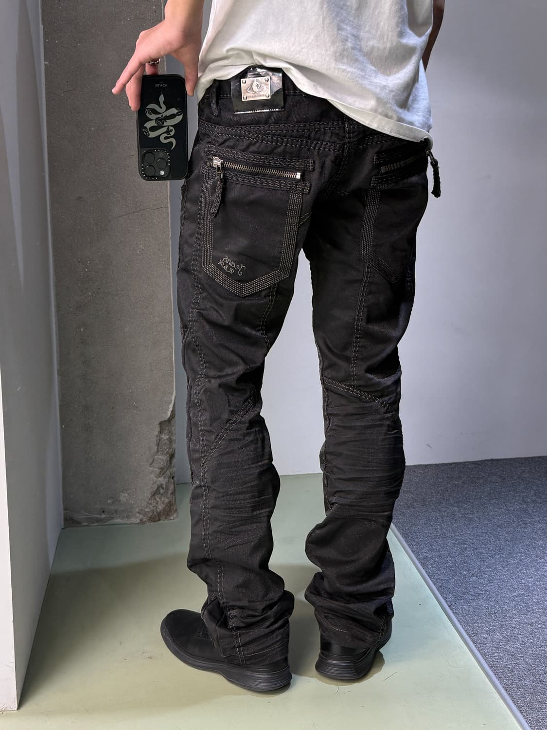 코스모 루포 코티드 바이커 팬츠 상품이미지2