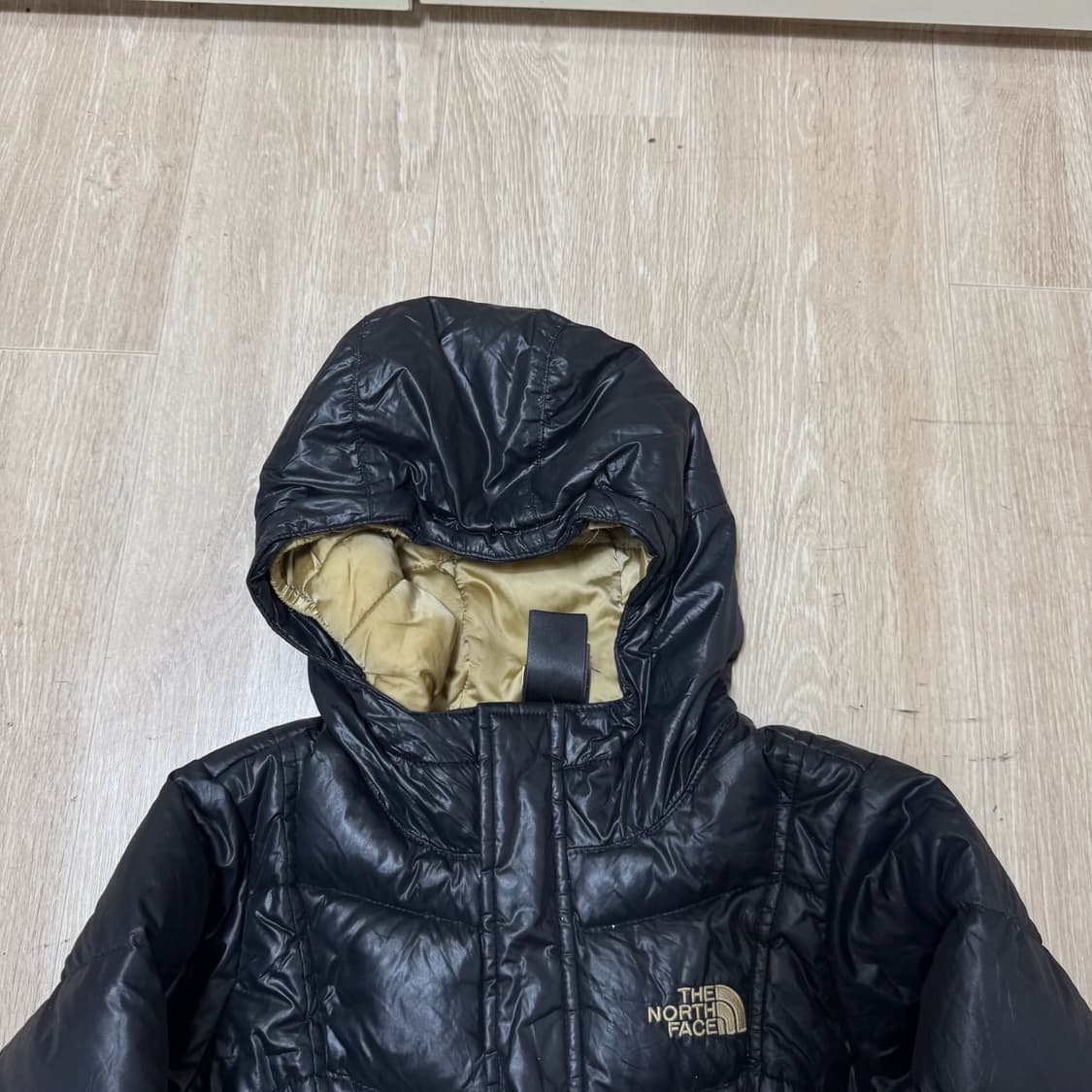노스페이스 키즈 550 후드 경량패딩 M 10-12  상품이미지2