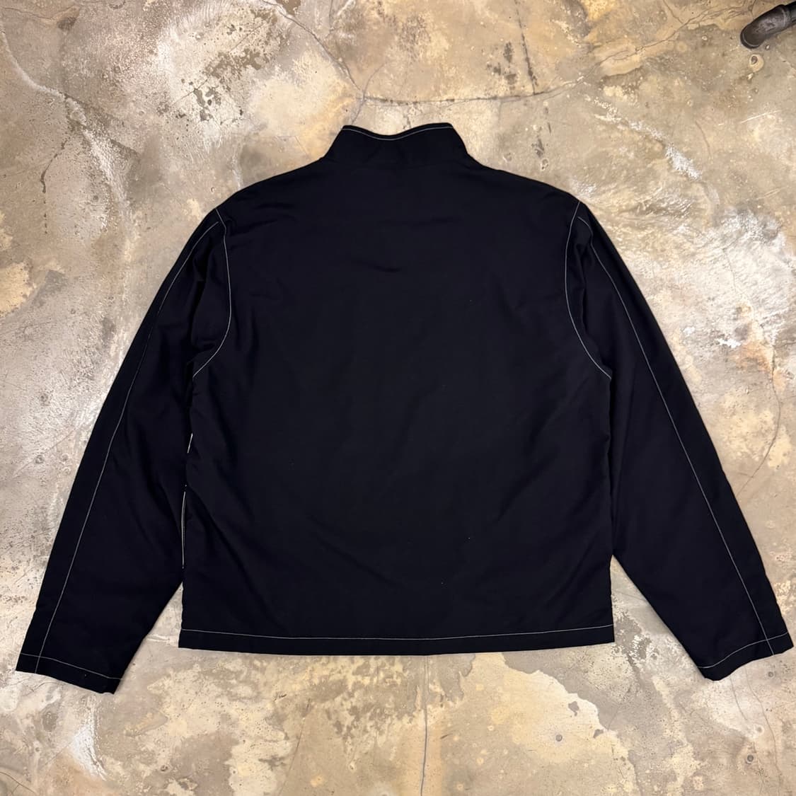 스투시 패널 트랙 자켓 블랙 상품이미지2